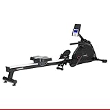 HAMMER Rudergerät Cobra XTR Plus II für zu Hause – Rudermaschine mit innovativem Trainingscomputer, Smartphone-/Tablethalterung, bis 130 kg Nutzergewicht, 232 x 55 x 75 cm, Schwarz, 4532